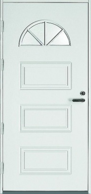 Дверь входная Kaski UOL3, Белый NCS S 0502-Y, M10x21, Левая