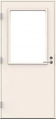 Входная дверь для террас и балконов SWEDOOR by Jeld-Wen Terrace Eco Castillo W12, M10x21, Белый NCS S 0502-Y, Левая