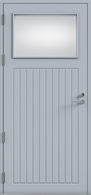 Дверь входная Kaski Hanki Thermo, Белый NCS S 0502-Y, 10*21, левое