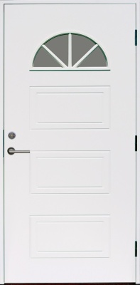 Duved KASKI со стеклом, Белая, 9*21, ПРАВАЯ, 8765 