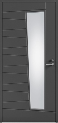 Дверь входная Kaski Future Matar Thermo, Белый NCS S 0502-Y, 10*21, левое