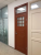 Теплая входная дверь SWEDOOR by Jeld-Wen Classic C1850 W72, красная, М9*23, правая, №21
