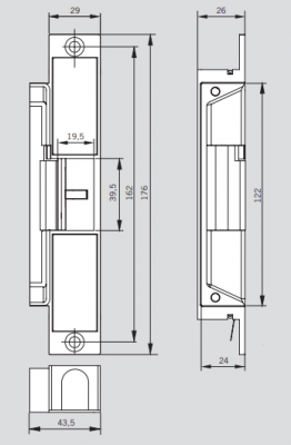 Электрические защелки dormakaba DES400