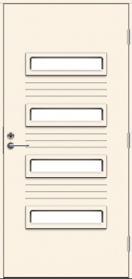 Теплая входная дверь SWEDOOR by Jeld-Wen Function Solomon Eco, М10x21, Правая