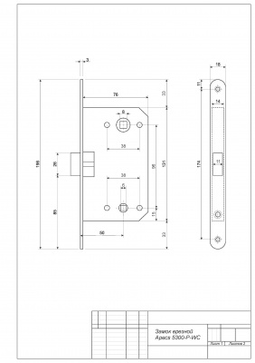 Замок Apecs модель 5300-WC-CR
