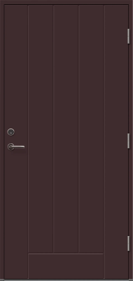 Теплая входная дверь Viljandi EU Basic B0010, коричневая