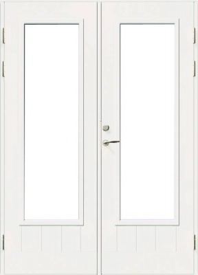 Дверь входная террасная SWEDOOR by Jeld-Wen PO1894 W18, двустворчатая