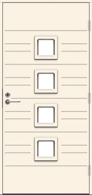 Теплая входная дверь SWEDOOR by Jeld-Wen Function Marmara Eco, М10x21, Правая