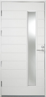  Дверь входная Kaski UOL20, Белый NCS S 0502-Y, M10x21, Левая