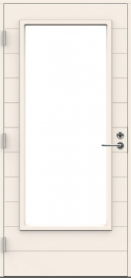  Входная дверь для террас и балконов SWEDOOR by Jeld-Wen Terrace Eco Ontario W18, M10x21, Левая, Белый NCS S 0502-Y