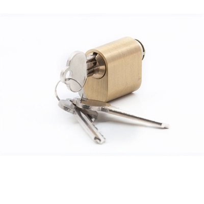 Комплект фурнитуры NFD_701HA на входную дверь в матовой латуни (ручка LE5/008 цилиндр, скобянка на цилиндр)