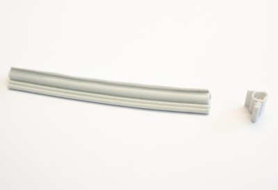 Уплотнитель Каски КР16 для дверного полотна Thermo серый, UO (цена 1 пог.метр, выписываем 6 метров)