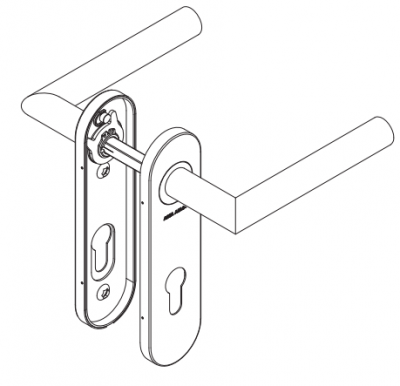 Ручка ASSA ABLOY AHW700LLPZ