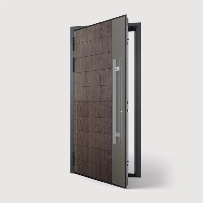 Уличная алюминиевая дверь с терморазрывом TX-1