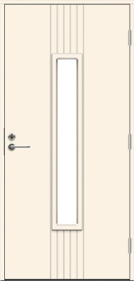 Теплая входная дверь SWEDOOR by Jeld-Wen Function Azov Eco с замком ASSA 565, белая