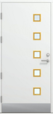 Дверь входная Kaski Rakka Thermo, Белый NCS S 0502-Y, M10x21, Левая