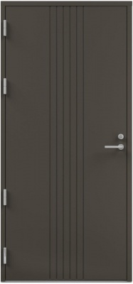 Дверь входная Kaski Ivalo Thermo, Белый NCS S 0502-Y, M10x21, Левая