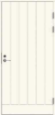 Теплая входная дверь SWEDOOR by Jeld-Wen Function F1894 белая с замком LC200
