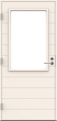 Входная дверь для террас и балконов SWEDOOR by Jeld-Wen Terrace Eco Vostok W13, M10x21, Левая, Белый NCS S 0502-Y