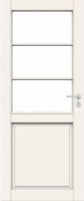 Дверь Nord Fin Doors модель 132, Белый NCS S 0502-Y, M10x21, Левая