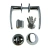 Комплект фурнитуры в хроме для замка ABLOY LC102 (ручка UL27, цилиндр, скобянка)