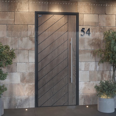 Уличная алюминиевая дверь с терморазрывом TX-3