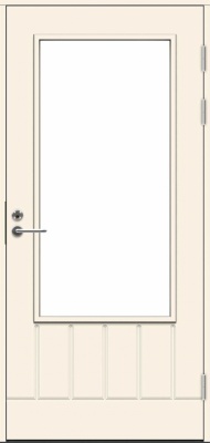 Дверь входная террасная SWEDOOR by Jeld-Wen PO1894 W16, М9x21, Правая, Белый NCS S 0502-Y
