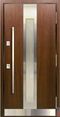 Тёплая входная дверь с терморазрывом NORD 85 Термико НС-51 фотография