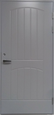 Теплая входная дверь SWEDOOR by Jeld-Wen Function F2000, светло-серая (цвет RR22)