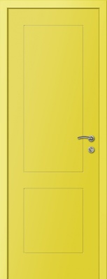 Дверь Капелли Multicolor Ф2К, RAL1018 - жёлтый
