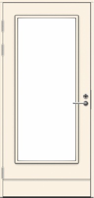 Дверь входная террасная SWEDOOR by Jeld-Wen PO1893 W18, M9x21, Левая, Белый NCS S 0502-Y