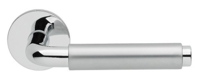 Ручка PARLAMENT 22/007 для сплошных дверей толщиной 40-50 мм, латунь хромированная (парная упаковка 