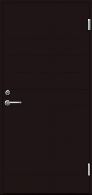 Теплая входная дверь SWEDOOR by Jeld-Wen Basic B0070, M10x21, Правая, Коричневый NCS S 8005-Y20R*