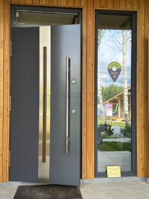 Тёплая входная дверь с терморазрывом NORD 85 Термико НС-15 фотография