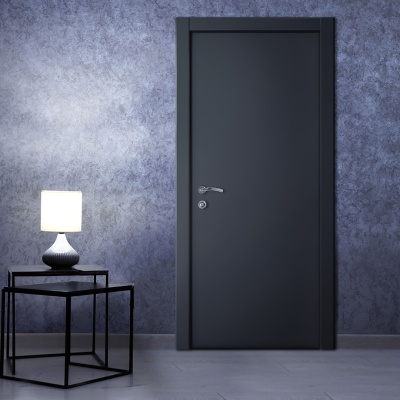 Дверь Капелли Multicolor ДГ, RAL7021 - Black grey