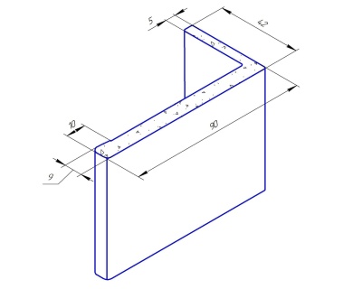 Наличник телескопический 90x42 мм