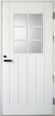  Дверь входная Kaski UOL1 Thermo, белая, M10x23, Правая