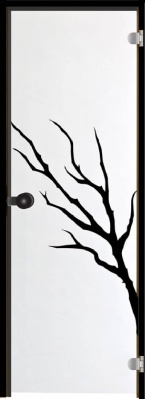 Дверь для сауны SWEDOOR by Jeld-Wen Oksa с черной коробкой, M7x19