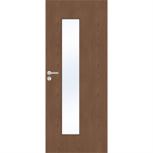 Дверь усиленная шпонированная SWEDOOR by Jeld-Wen Steady 413, M9x21, Шпон – орех, вертикальный