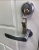Ком-кт фурнитуры эконом Multihela на Финскую входную дверь в матовом хроме (ручка, цилиндр, скобянка на цилиндр) фотография