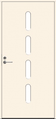  Теплая входная дверь SWEDOOR by Jeld-Wen Character Beat Eco, М10x21, Правая, Белый NCS S 0502-Y