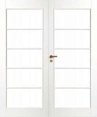 фото дверь белая массивная swedoor by jeld-wen craft 129, двустворчатая