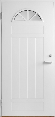 фото теплая входная дверь swedoor by jeld-wen basic b0050, белая