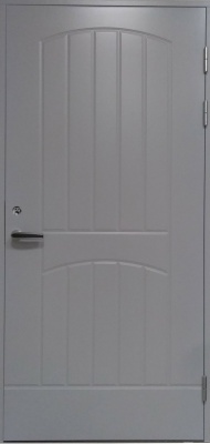 Теплая входная дверь SWEDOOR by Jeld-Wen Function F2000, светло-серая (цвет RR22) фотография