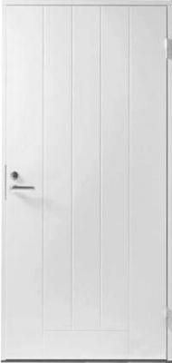 Теплая финская входная дверь SWEDOOR by Jeld-Wen Basic B0010, белая
