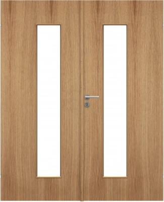 фото дверь массивная шпонированная swedoor by jeld-wen stable 420, двустворчатая