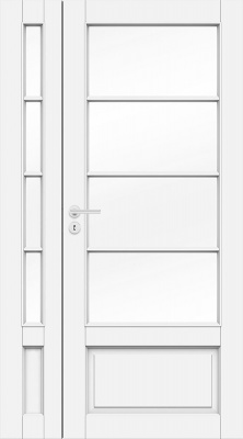 фото дверь белая массивная swedoor by jeld-wen craft 133 + расширение