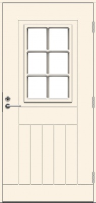  Теплая входная дверь SWEDOOR by Jeld-Wen Function Wadden Eco с замком ABLOY LC200, M9x21, Правая, Белый NCS S 0502-Y