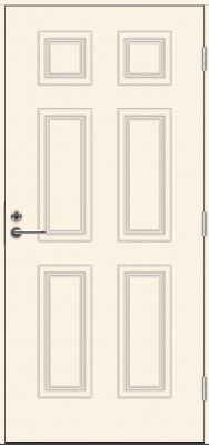  Теплая входная дверь SWEDOOR by Jeld-Wen Classic Ravel Eco, M10x21, Правая