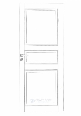  Дверь Смарт Дорс модель Иоганна, Белый NCS S 0502-Y, M10x21